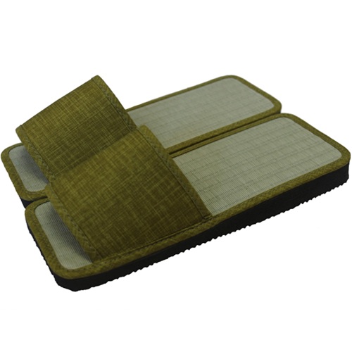 【即日配送可能】角タタミスリッパ グリーン 10足セット/1540GR