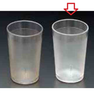 メラミン食器 8オンスタンブラー 透明