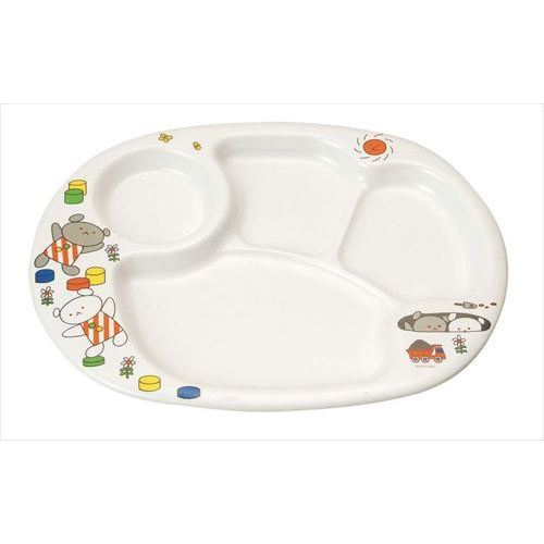 メラミン お子様食器 こぐまちゃん オーバールプレート大 E15KO