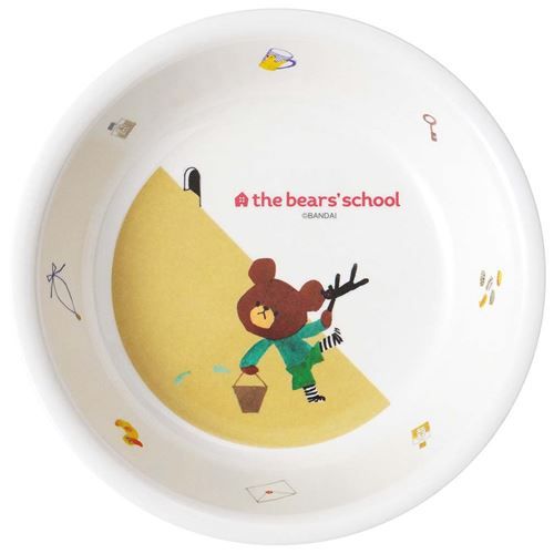 メラミン食器 くまのがっこう「ジャッキーのたからもの」深皿 M－1305TA