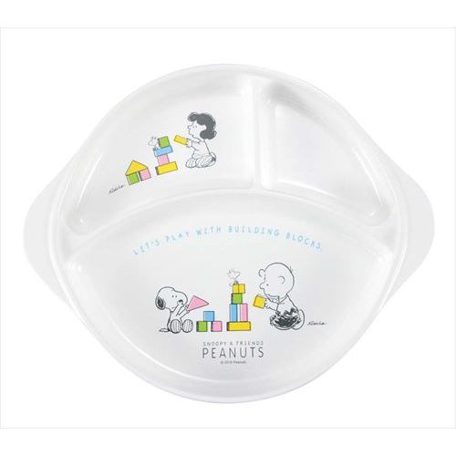 子供食器 スヌーピー ランチ皿(足ゴム付)CB-36 111242 