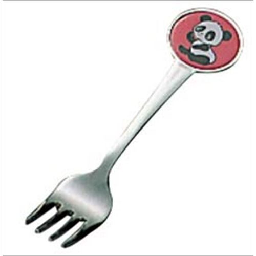 フォーク 【ステンレス お子様用カトラリー パンダT フォーク ピンク】 / 全長:130 