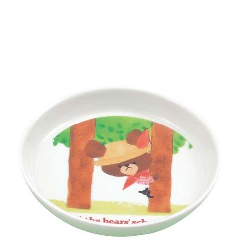 メラミン子供食器 くまのがっこう 小皿 M－8J