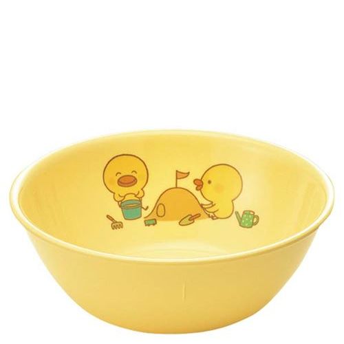 メラミン 子供食器 ひよこぐみ 中食器 イエロー J1HIY