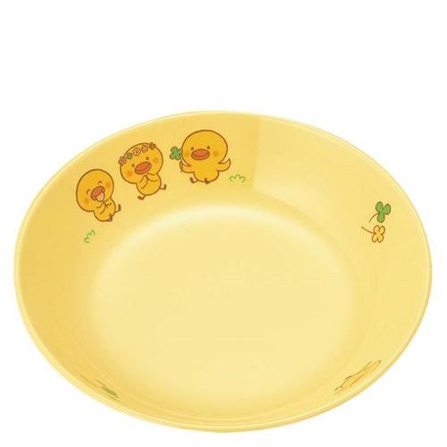 メラミン 子供食器 ひよこぐみ 深菜皿 イエロー D17HIY