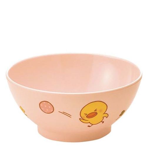 メラミン 子供食器 ひよこぐみ 飯茶碗(身)ピンク J5BHIP