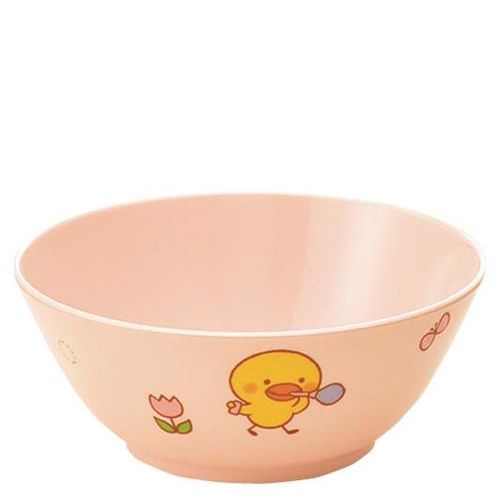メラミン 子供食器 ひよこぐみ 汁碗(身)ピンク J6BHIP