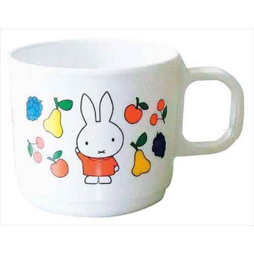 【メラミン 子供食器 ミッフィーフルーツシリーズ マグカップ M-1301FR】 高さ68(mm)