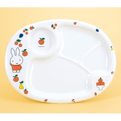 メラミン食器 子供食器 ミッフィー ランチ皿 CM-69FR