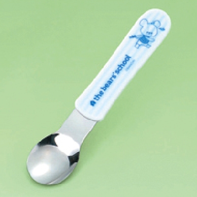 メラミン食器 子供食器 くまのがっこう スプーン ブルー M-1408JL-BL
