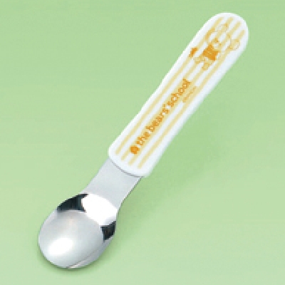 メラミン食器 子供食器 くまのがっこう スプーン イエロー M-1408JL-Y