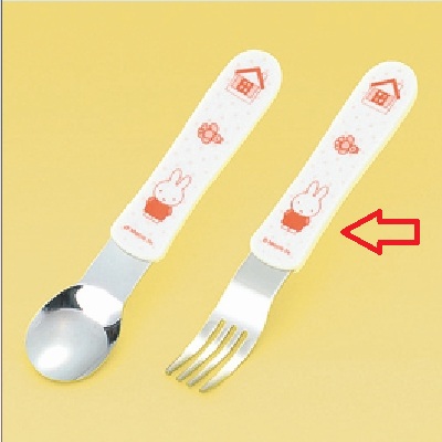 メラミン食器 子供食器 ミッフィー フォーク レッド M-1409DM-R