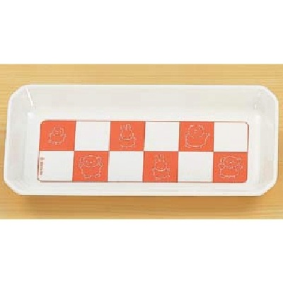 メラミン食器 子供食器 ミッフィー 長角皿 MAN-050P