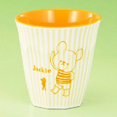 メラミン食器 子供食器 くまのがっこう カップ イエロー MW-280JL-Y