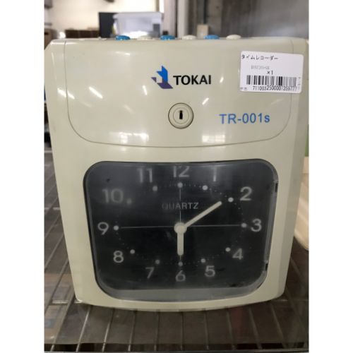 タイムレコーダー TR-001S 幅120×奥行190×高さ215 【名古屋西店在庫】