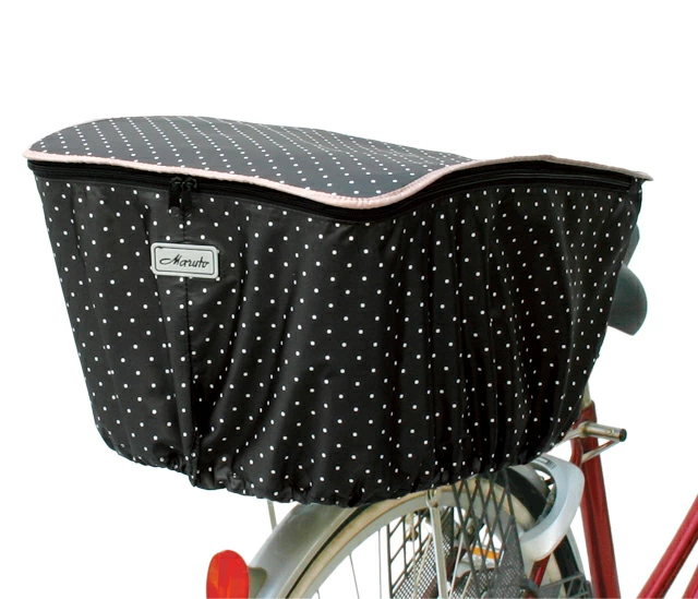 ●　Maruto　 水玉ファッションバスケットカバー後カゴ用