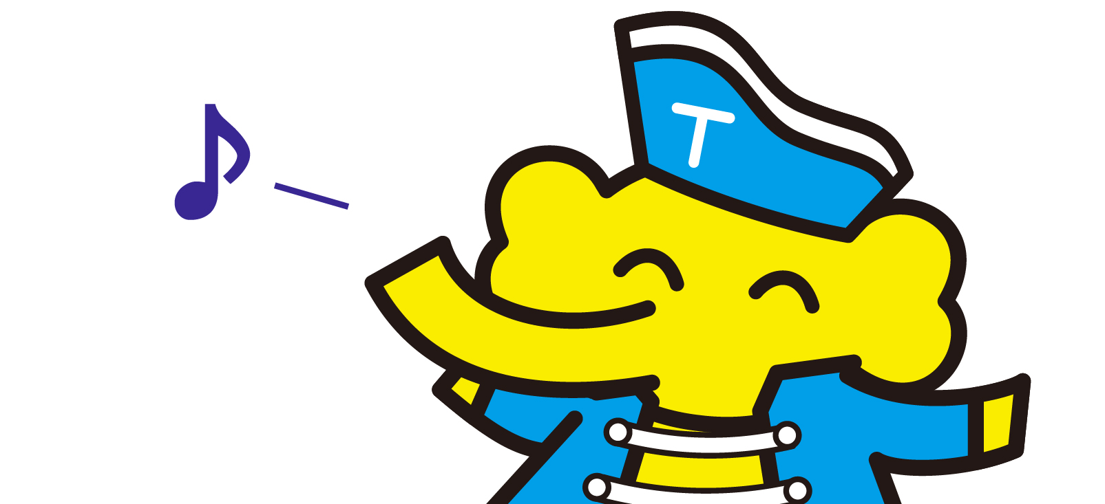 うれしそうなトレゾー君（マスコットキャラクター）