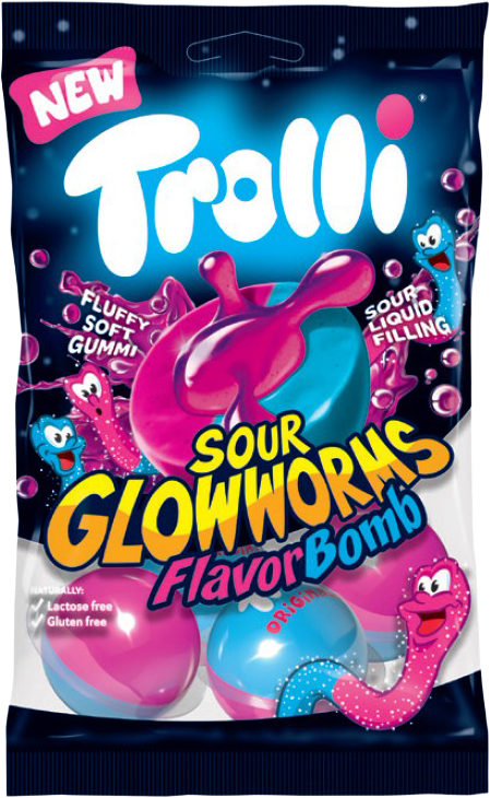 トローリ フレーバーボム サワーグローワームス 75g