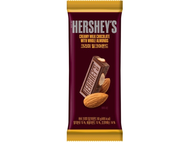 ハーシー ラージサイズ クリーミーミルクチョコレート ウィズアーモンドバー 90g