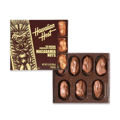 ハワイアンホースト マカデミアナッツチョコレートTIKI　SQ 3.5oz(7粒)