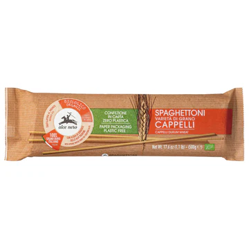 アルチェネロ 有機カッペッリ小麦・スパゲットーニ 500g