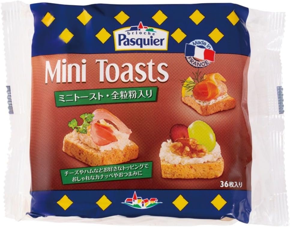 ブリオッシュ・パスキエ ミニトースト・全粒粉入り 80g