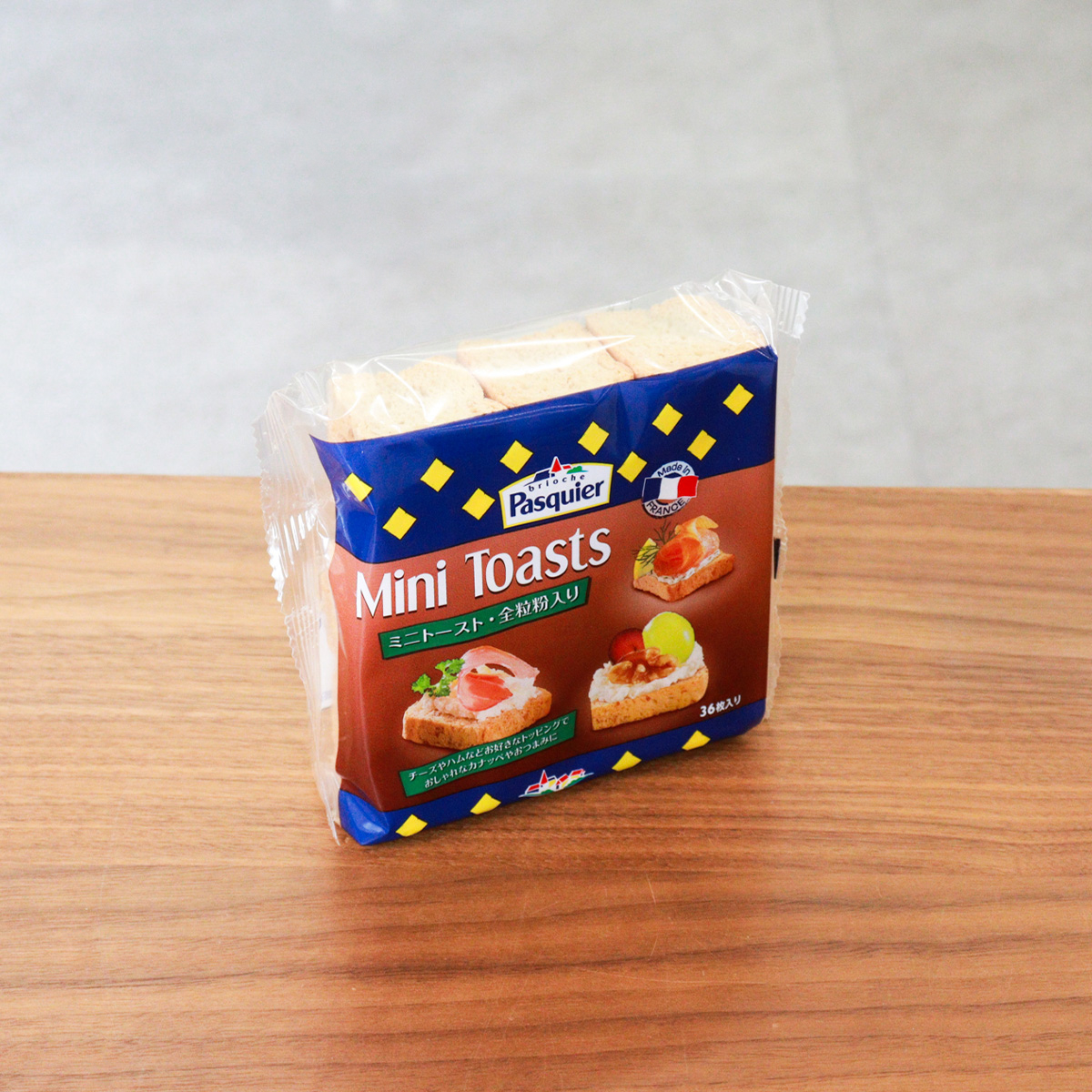 ブリオッシュ・パスキエ ミニトースト・全粒粉入り 80g