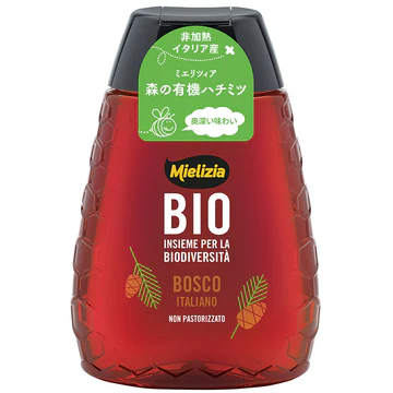 ミエリツィア イタリア産森の有機ハチミツ(スクイーザーボトル) 250g