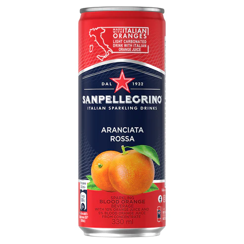 サンペレグリノ イタリアンスパークリングドリンク アランチャータ・ロッサ(ブラッドオレンジ) 330ml