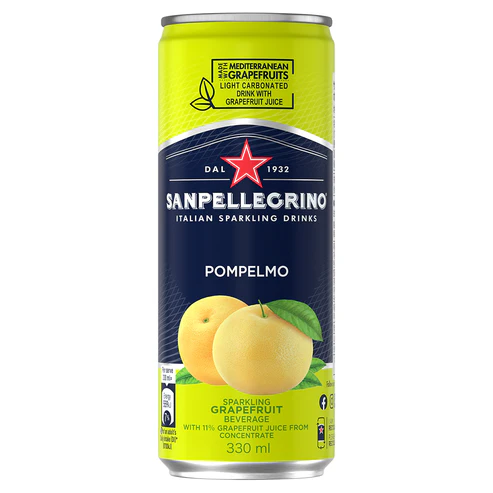 サンペレグリノ イタリアンスパークリングドリンク ポンペルモ(グレープフルーツ) 330ml