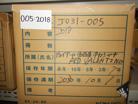 RED_JR名古屋高島屋2018入出庫伝票、マニュアル、メール、パターンブック、連絡票他