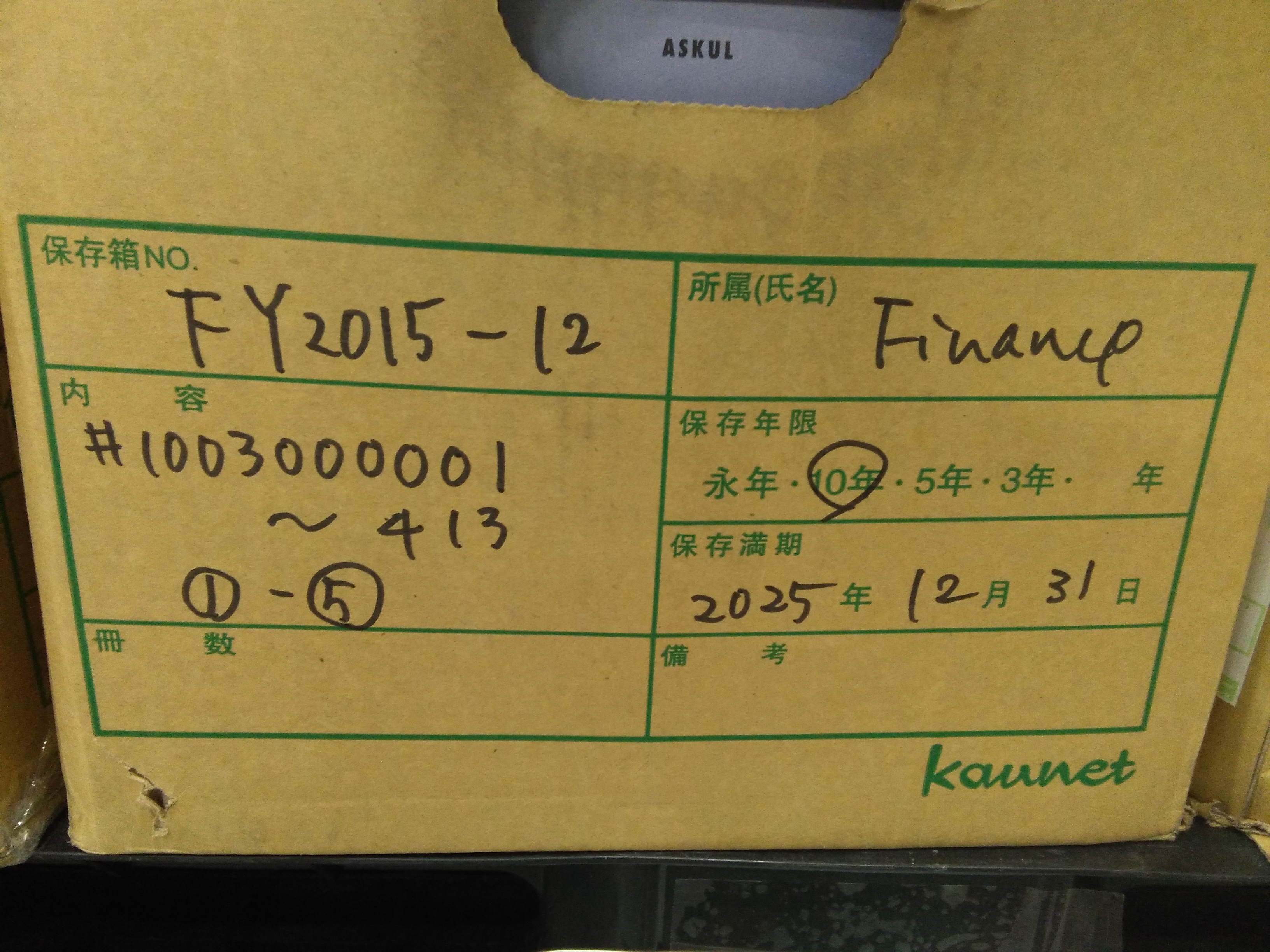 *小口・仮払・出張清算書＝FY15 ALL