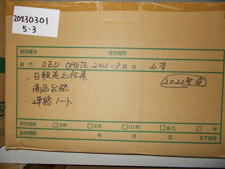 日報、売上伝票、商品台帳、連絡ノート