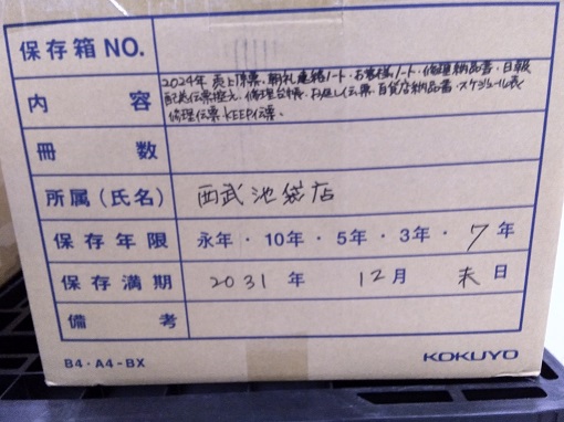 池袋西武"2024年 売上原票 ・日報・朝礼連絡ノート・修理納品書 お客様ノート・百貨店納品書・お廻し伝票 修理台帳・修理伝票・KEEP伝票・配送伝票控え スケジュール表　"