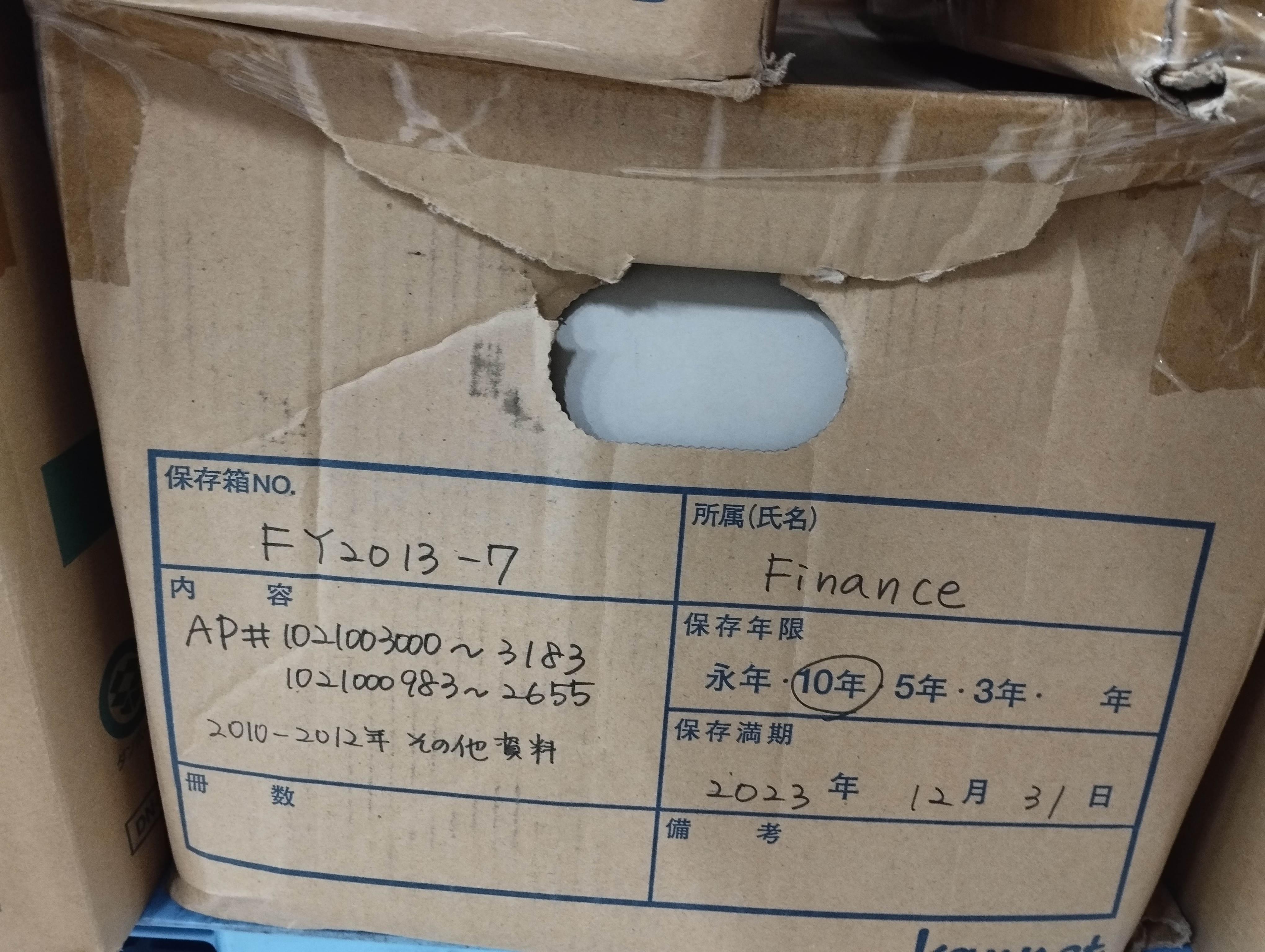 ＊AP Journal＝FY13 ALL
＊social insurance/other = FY10-14
＊店舗領収証控え＝FY13-14
＊修理伝控え＝FY12-13