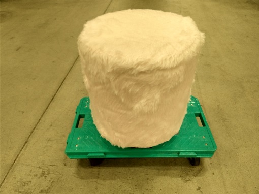Pink Fur Pouf / ピンクファープフ
