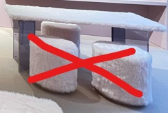 Personal Desk & Pouf x 3 Set / パーソナルデスク＆プフ3脚セット(デスクのみ）(廃棄)