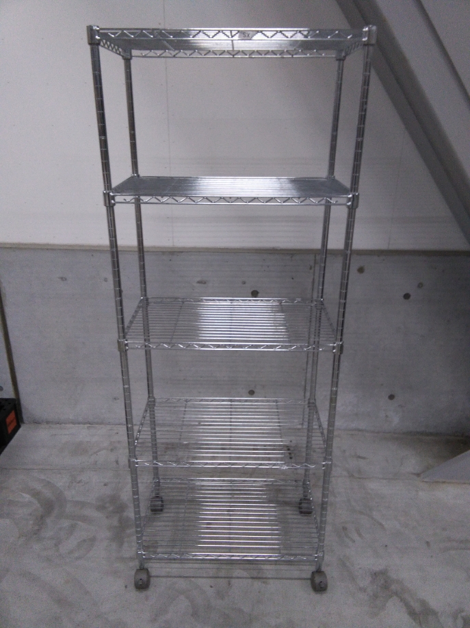 スチールラック（キャスター付き）
