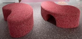 Rubber Beans-Shaped Bench / ラバーソラマメ型ベンチ(廃棄)