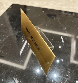 Markdown Plate(Gold-ラック)