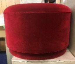 Red Velvet Big Pouf / ベルベットスツール L
