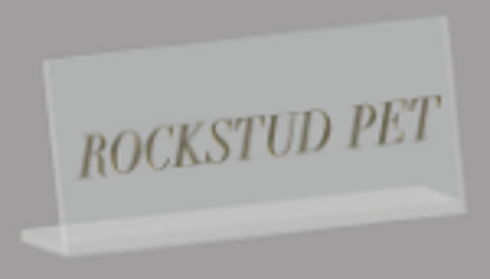 Acrylic RS Pet Sign / アクリル ROCKSTUD PET サイン(廃棄)