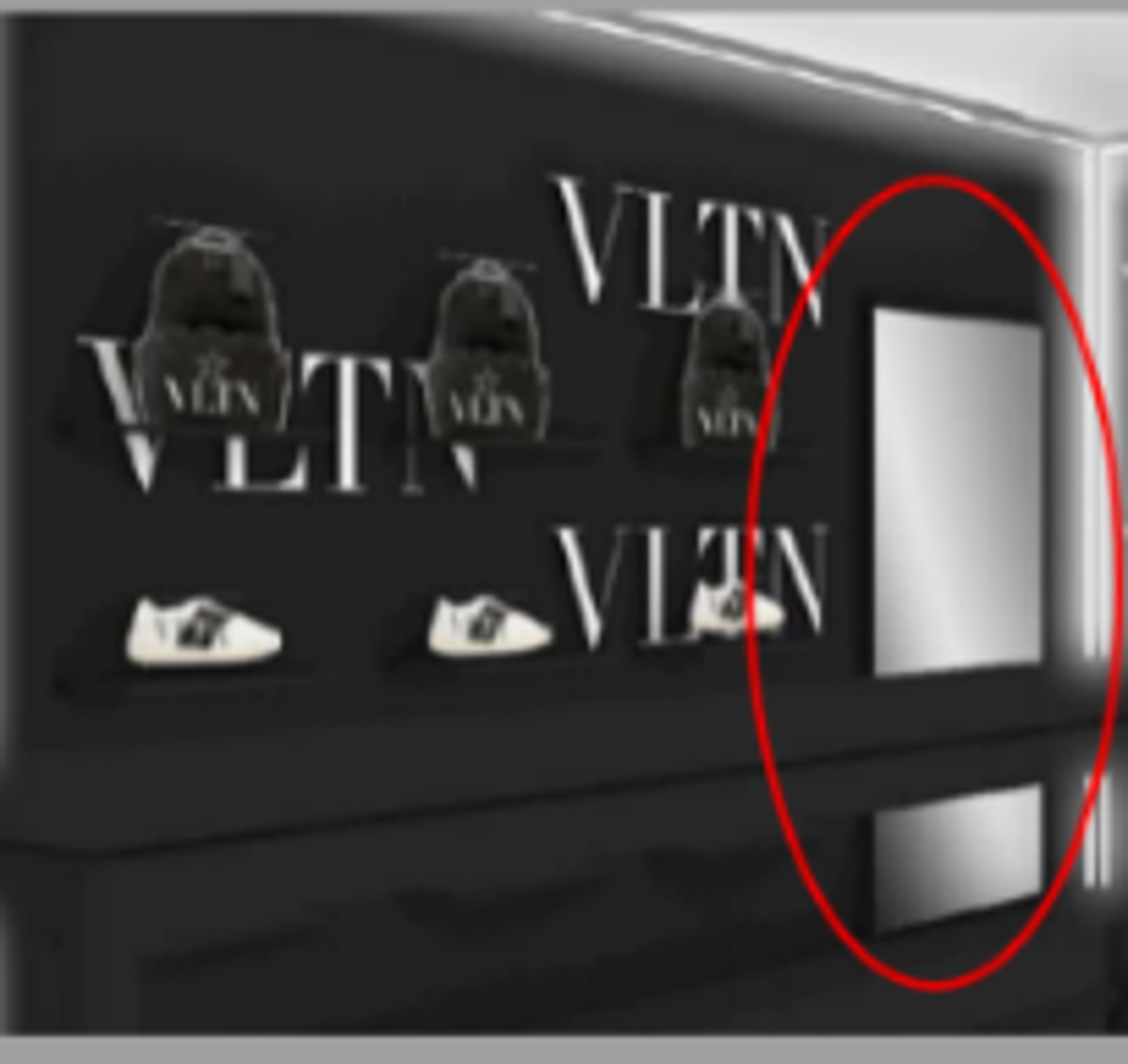 Mirror Door / ミラー付きドア