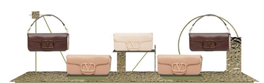 Cinti Brass Bag Prop / 真鍮バッグディスプレイ台