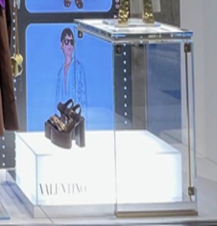 Small Acrylic Block LED light/スモールLEDライトブロック（画像手前のクリアのBOXのみ）(廃棄）