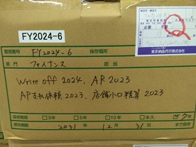 Write off2024、AR２０２３、AP支払依頼2023、店舗小口精算2023