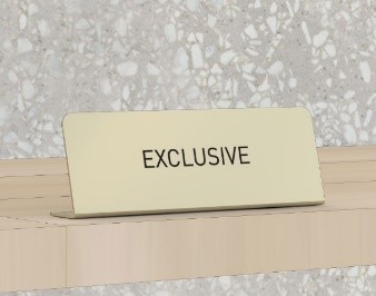 Exclusive shelf Plate(GOLD)