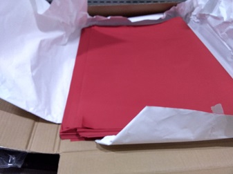 薄紙　赤　ロゴなし　【※在庫は枚数単位】