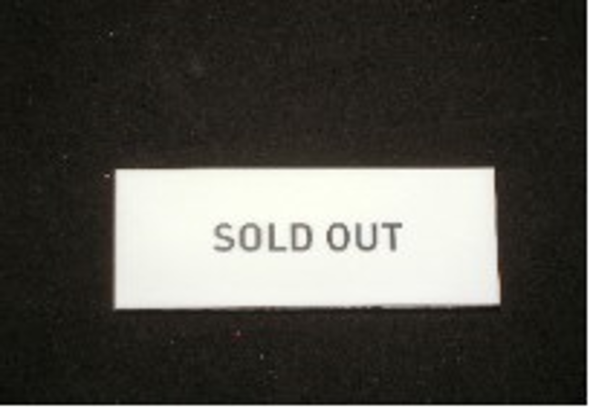 SOLD　OUTプレート