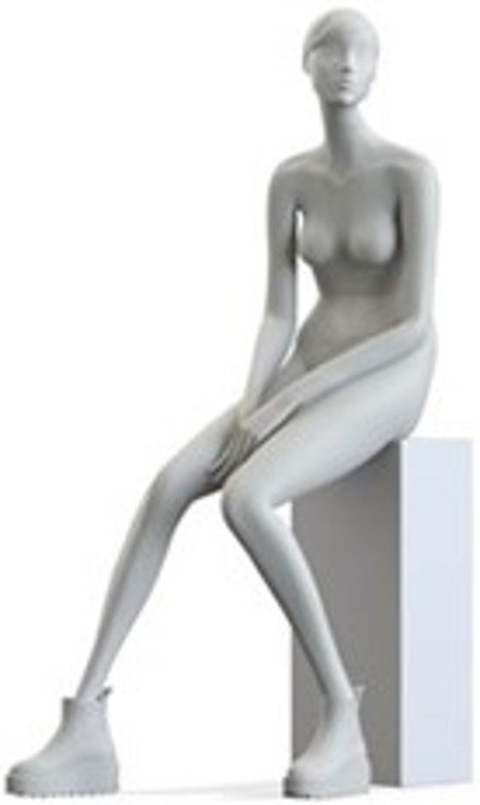 DONNA D Woman sitting_H 72 cmマネキン